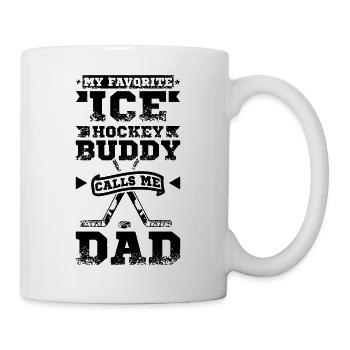 Dad Ice Hockey Duddy - Mug - white - Right
