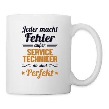 Servicetechniker sind Perfekt Techniker - Tasse - Weiß - Rechts
