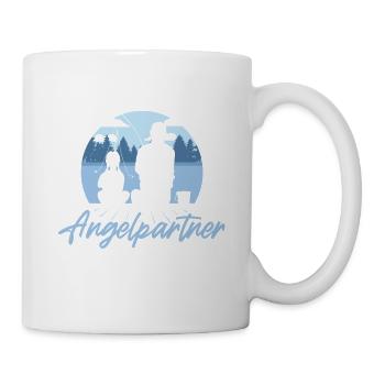 Vater Tochter Angelpartner fürs Leben Vatertag - Tasse - Weiß - Rechts