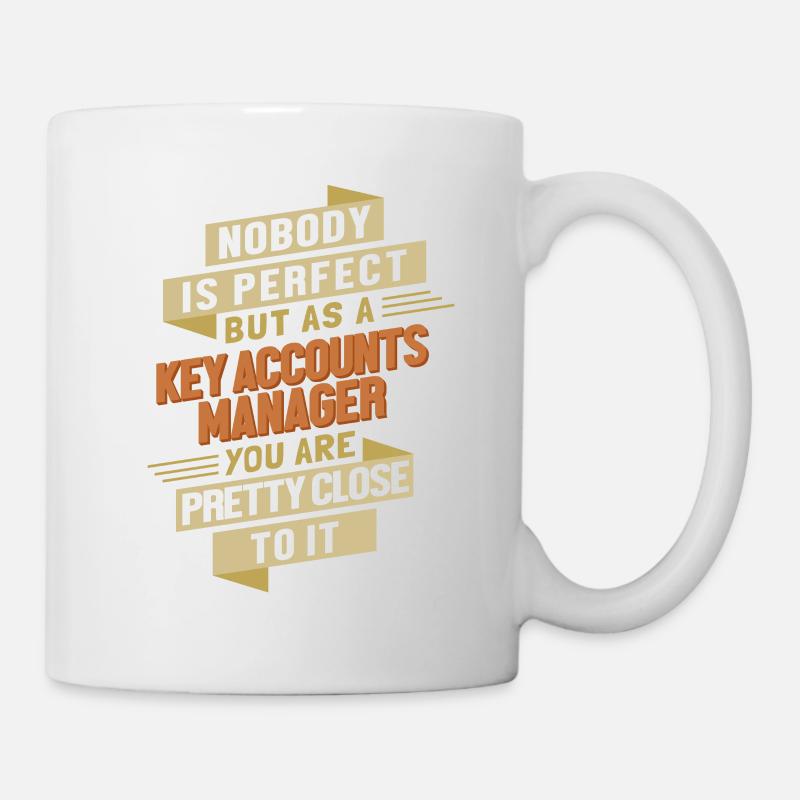 Key Accounts Manager Proche De Perfect Key - Mug blanc - blanc