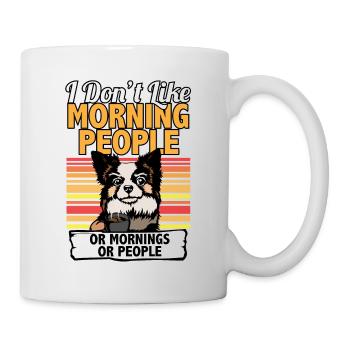 I Dont Like Morning People Pomeranian I Funny - Mug - white - Right