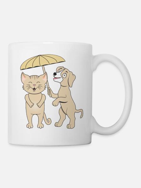 PARAPLUIE POUR CHIEN DE CHAT - Mug blanc - blanc