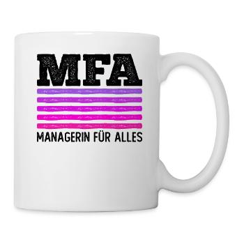 MFA Medizinische Fachangestellte Managerin - Tasse - Weiß - Rechts