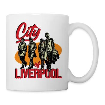 Stadt Liverpool - Tasse - Weiß - Rechts
