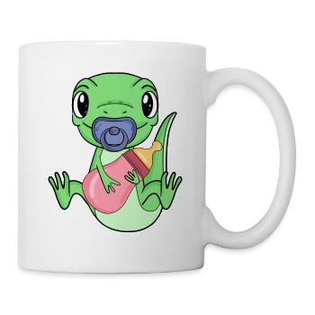 Baby Eidechse - Tasse - Weiß - Rechts