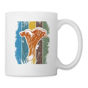 Pfifferling Pilzsammler von Schwammerl - Tasse - Weiß - Rechts