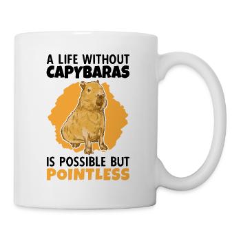 La vie sans Capybara Amérique du Sud Capybara Capybara - Mug blanc - blanc - Droite