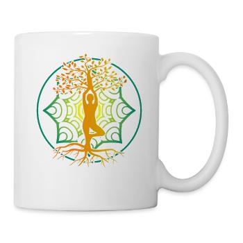YOGA TREE OF LIFE by The Manzanita ́s - Mug - white - Right