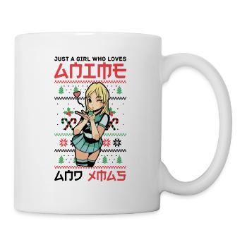 Girl Loves Anime Girl Christmas Japan - Mug - white - Right