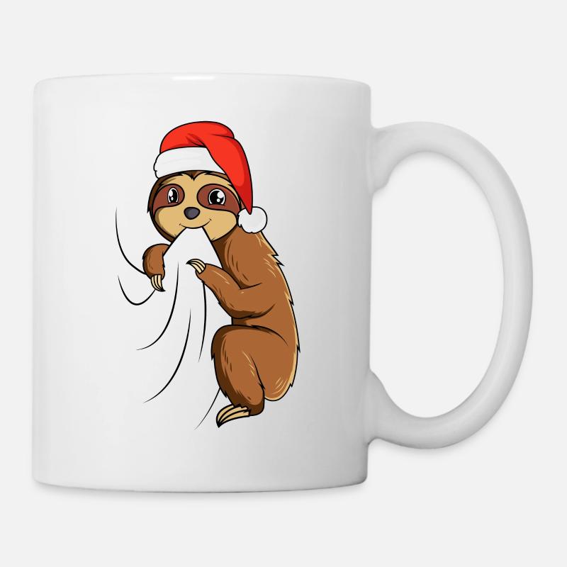 Faultier Weihnachten - Tasse - Weiß