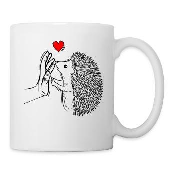 Igel - Tasse - Weiß - Rechts
