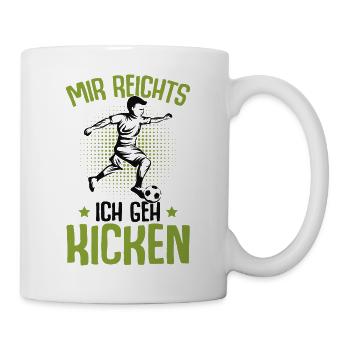Fußball Kinder - Tasse - Weiß - Rechts