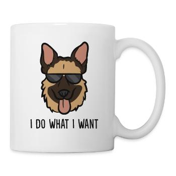 Berger allemand Je fais ce que je veux allemand - Mug blanc - blanc - Droite