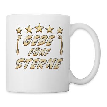 GEBE FÜNF STERNE - Tasse - Weiß - Rechts