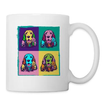 Dog Lover I Pop Art Cocker Épagneul - Mug blanc - blanc - Droite