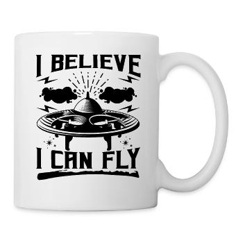 I Believe I Can Fly Funny Drone Memes - Mug - white - Right