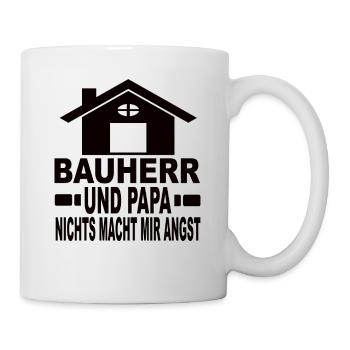 Bâtisseur et papa Rien ne me fait peur - Mug blanc - blanc - Droite