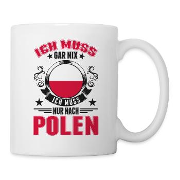 Polen Urlaub Poland Reise Geschenk - Tasse - Weiß - Rechts