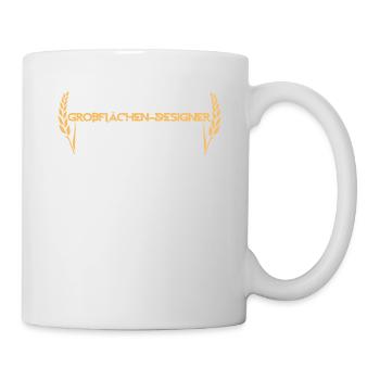 Landwirtschaft Großflächen-Designer Bauer Landwirt - Tasse - Weiß - Rechts