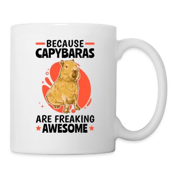 Capybara are fantastic South America capybara - Mug - white - Right