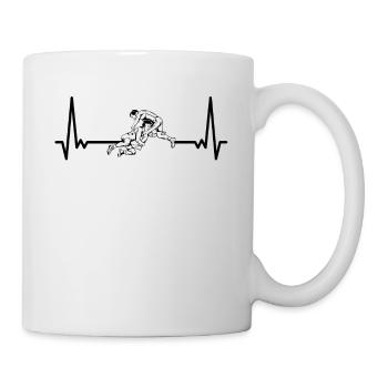 Heartbeat Wrestling ECG Wrestling Wrestling - Mug blanc - blanc - Droite