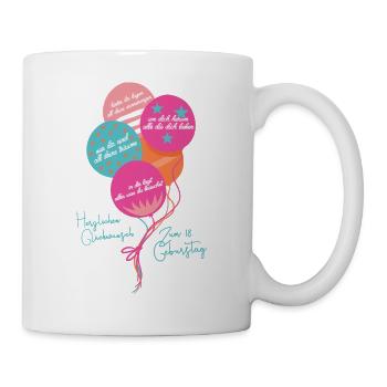 18. Geburtstag Junge Mädchen Lustig und Stolz - Tasse - Weiß - Rechts