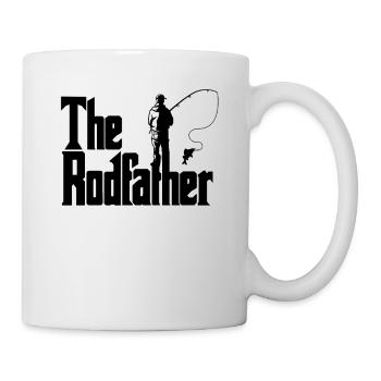 The Rodfather Fishing Angler Gift Fishing Rod - Mug - white - Right