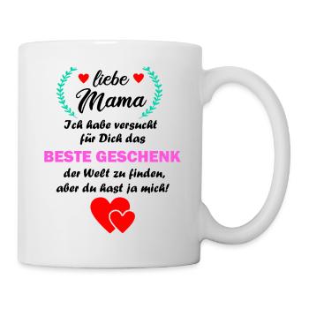 Mama lustig witzig Mutter Geburtstag Geschenk - Tasse - Weiß - Rechts