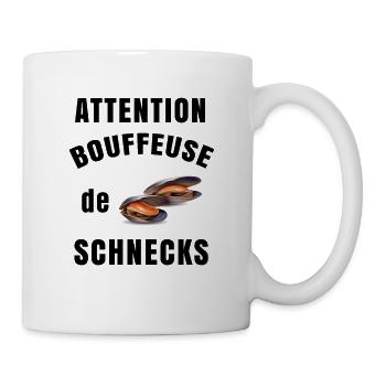 Attention bouffeuse de schnecks - Cadeau LGBT - Mug blanc - blanc - Droite