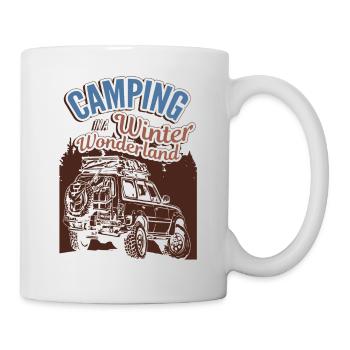 Camping In A Winter Wonderland Winter Vacation Camping - Mug - white - Right