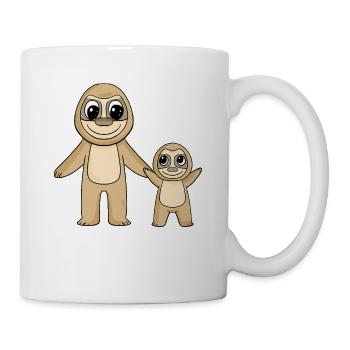 Sloth Family - Sloth with Baby - Sloth - Mug - white - Right