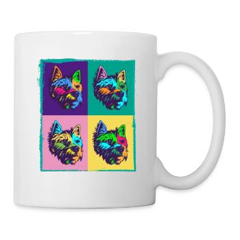 Dog Lover I Pop Art West Highland White Terrier - Mug - white - Right
