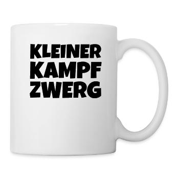 Kleiner Kampfzwerg Lustiger Spruch Gnom Giftig Fun - Tasse - Weiß - Rechts