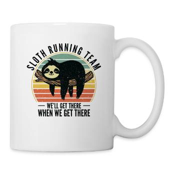Sloth Running Team We Will Get There When We Get - Mug - white - Right