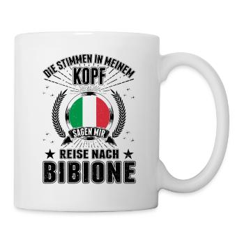 Bibione Stimmen Italien Urlaub Reise Geschenk - Tasse - Weiß - Rechts
