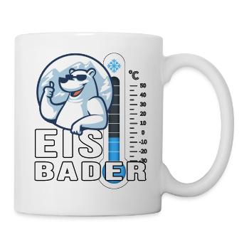 winterbader eisbär ice cool eisbader cold temp - Mug - white - Right