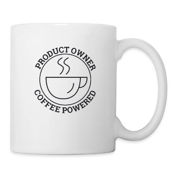« Product Owner Coffee | » Scrum Master" » - Mug blanc - blanc - Droite