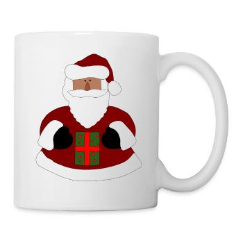 Santa Claus with gift - Mug - white - Right
