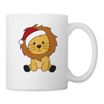 Lion Noël Neige Animaux d’hiver Lions - Mug blanc - blanc - Droite
