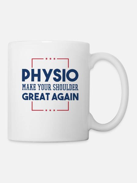 Physiothérapie Idée cadeau pour les physiothérapeutes - Mug blanc - blanc