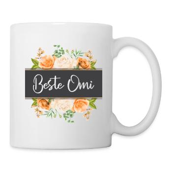 Beste Omi beste Omi Großmutter Omi Rentnerin Rente - Tasse - Weiß - Rechts