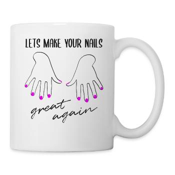 Nail Design Manucure Nail Design Dicton Cadeau - Mug blanc - blanc - Droite