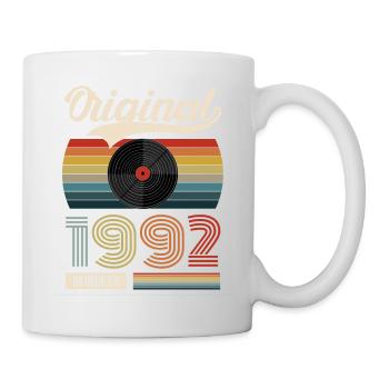 1992 Vintage 30. Geburtstag Retro Geschenk - Tasse - Weiß - Rechts