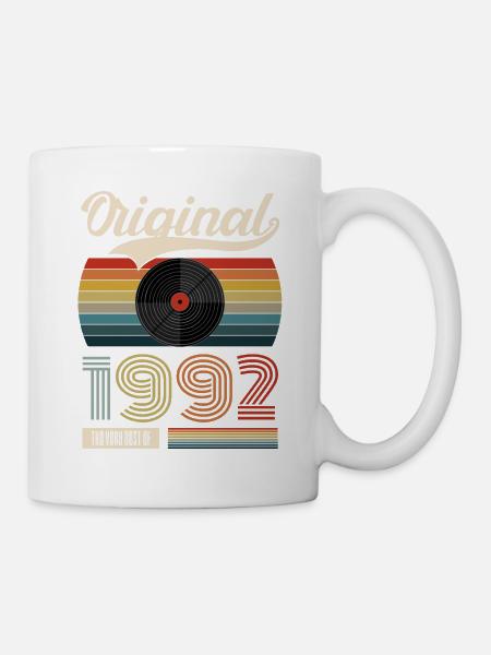 1992 Vintage 30th Birthday Retro Gift - Mug - white