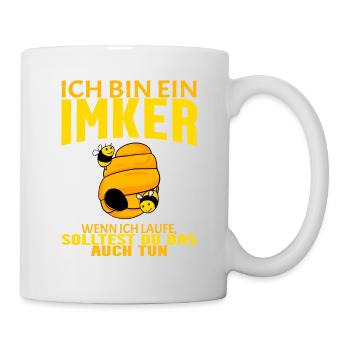 Bienen Imker Biene - Tasse - Weiß - Rechts