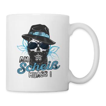 An Scheiß muass i bayerischer Spruch & bayerisches - Tasse - Weiß - Rechts