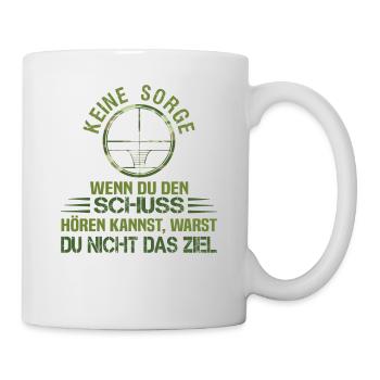Crosshairs Gamer Saying Hunter Sports Shooter - Mug - white - Right