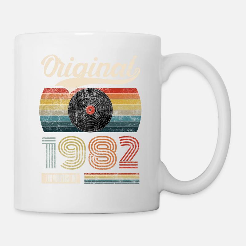 1982 Vintage Geburtstag Gift Tee Retro Style - Tasse - Weiß