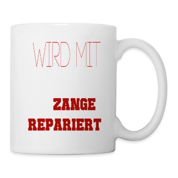 Wird mit hammer und zange repariert Ural Beiwagen - Tasse - Weiß - Rechts
