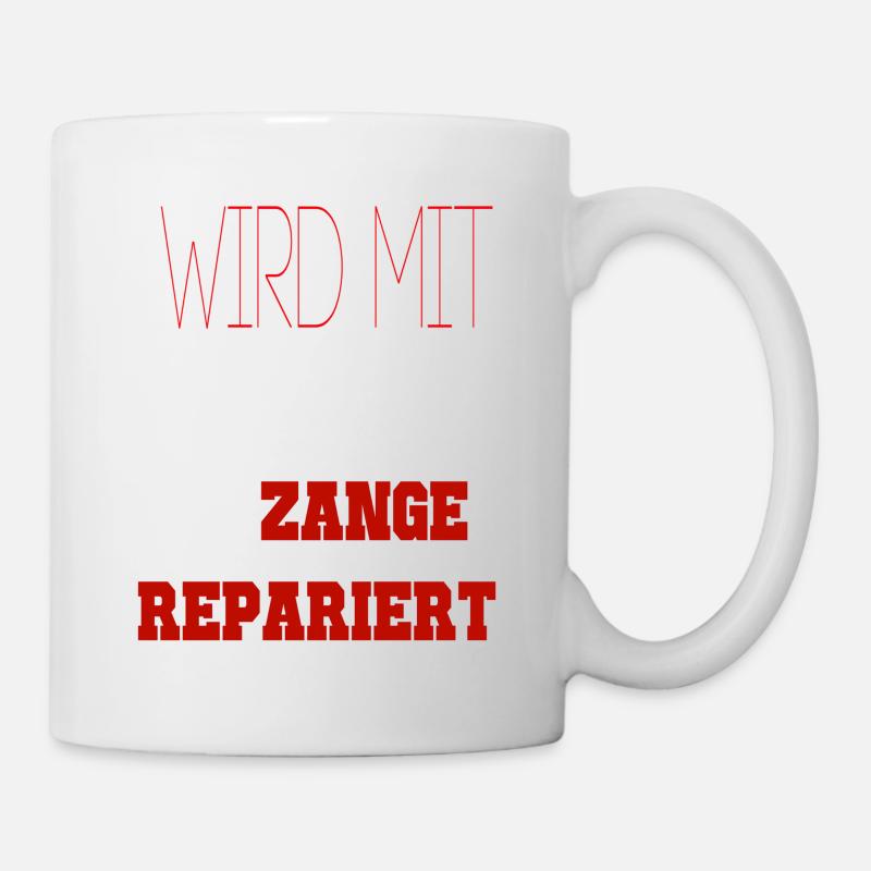 Wird mit hammer und zange repariert Ural Beiwagen - Tasse - Weiß